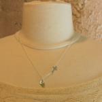 Personalized Sideways Cross Necklace, August..